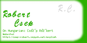 robert csep business card